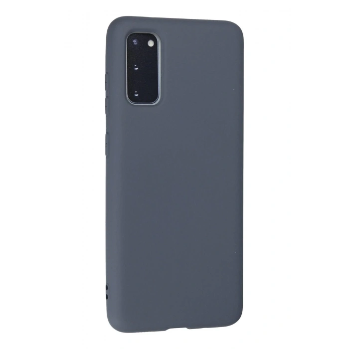 Newface Samsung Galaxy S20 Kılıf Nano içi Kadife Silikon - Gri