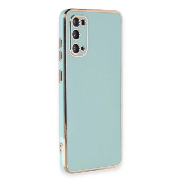 Newface Samsung Galaxy S20 Kılıf Volet Silikon - Açık Yeşil