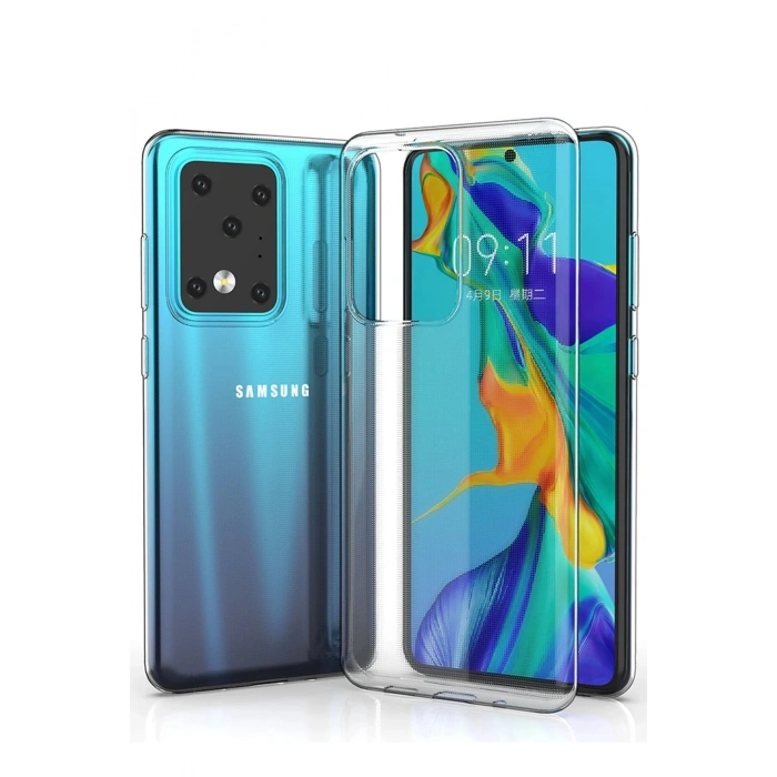 Newface Samsung Galaxy S20 Ultra Kılıf Lüx Şeffaf Silikon