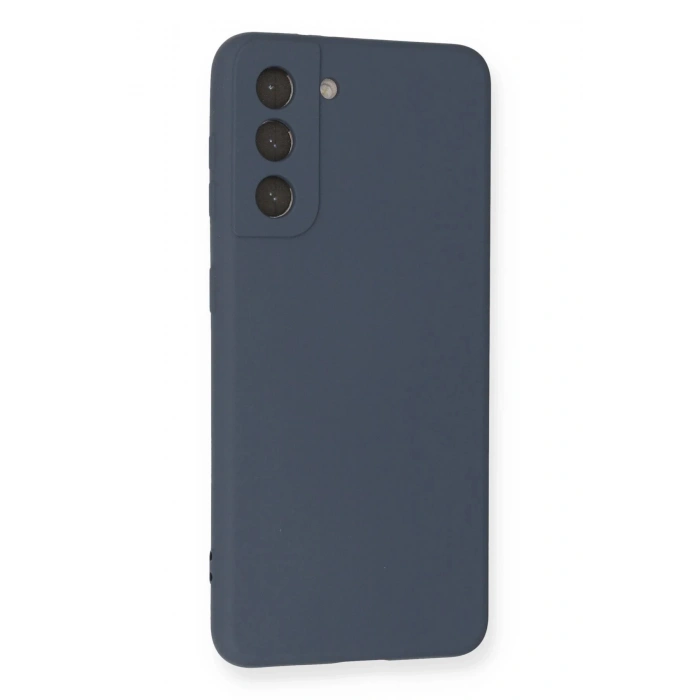 Newface Samsung Galaxy S21 Kılıf Nano içi Kadife Silikon - Gri