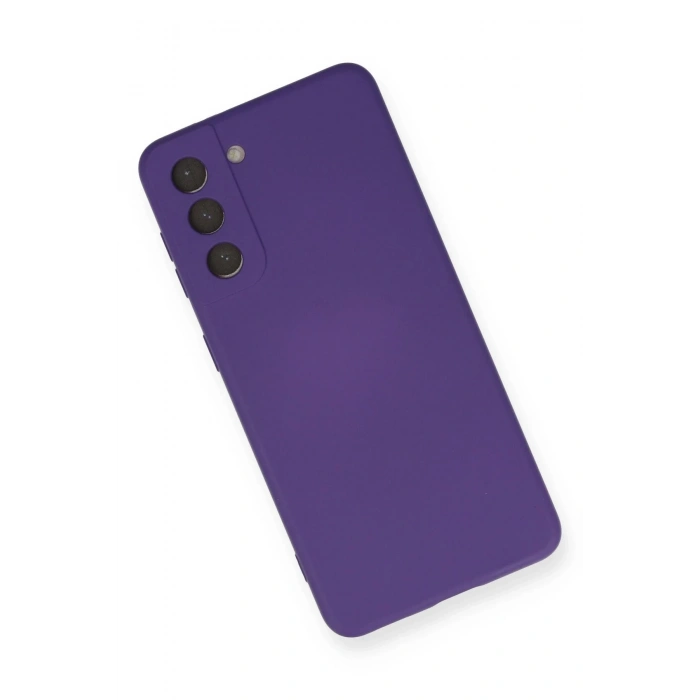 Newface Samsung Galaxy S21 Kılıf Nano içi Kadife Silikon - Mor
