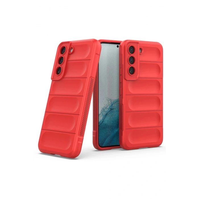 Newface Samsung Galaxy S21 Kılıf Optimum Silikon - Kırmızı