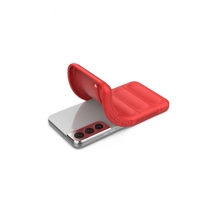 Newface Samsung Galaxy S21 Kılıf Optimum Silikon - Kırmızı