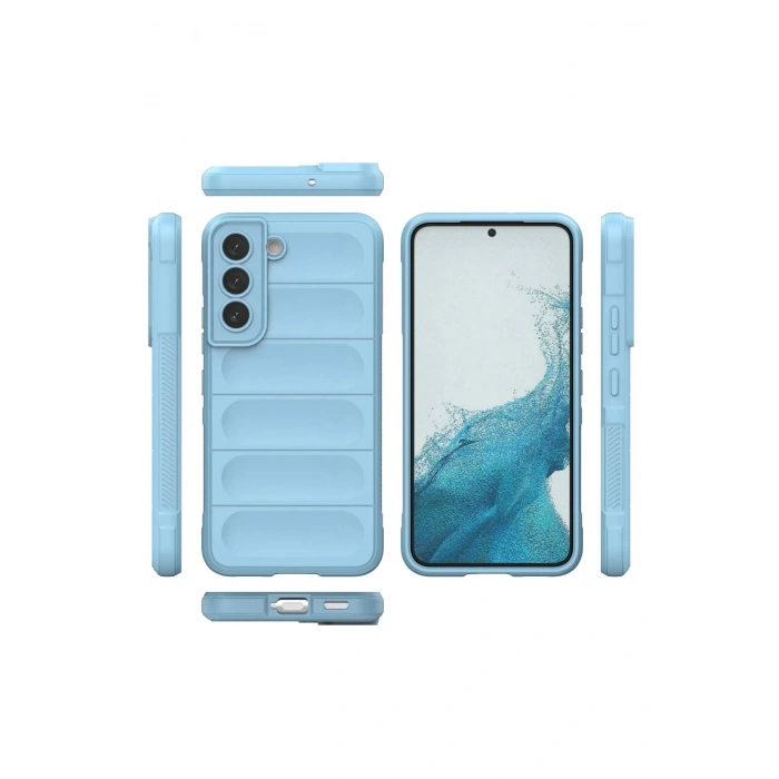 Newface Samsung Galaxy S21 Kılıf Optimum Silikon - Sky Blue