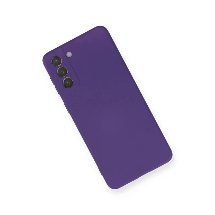 Newface Samsung Galaxy S21 Plus Kılıf Nano içi Kadife Silikon - Mor