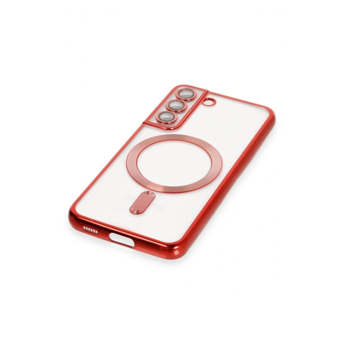 Newface Samsung Galaxy S22 Kılıf Kross Magneticsafe Kapak - Kırmızı