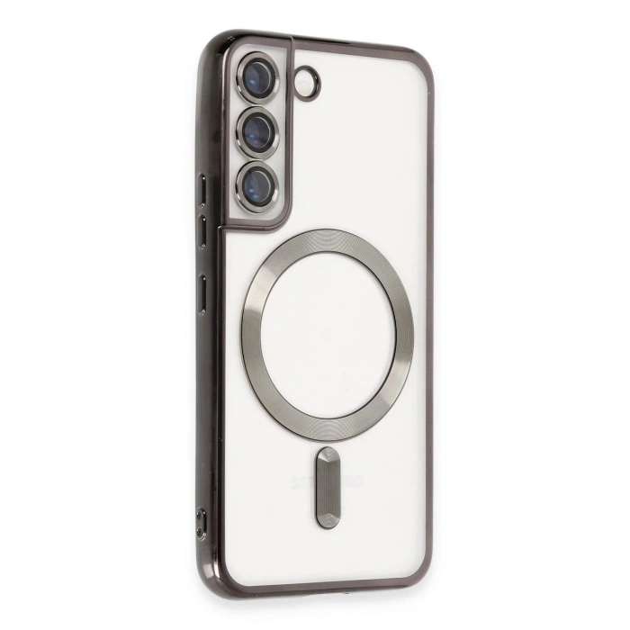 Newface Samsung Galaxy S22 Kılıf Kross Magneticsafe Kapak - Siyah