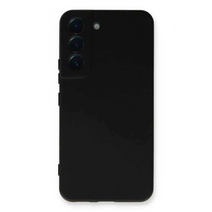 Newface Samsung Galaxy S22 Plus Kılıf Nano içi Kadife Silikon - Siyah