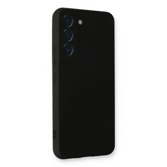 Newface Samsung Galaxy S22 Plus Kılıf Nano içi Kadife Silikon - Siyah