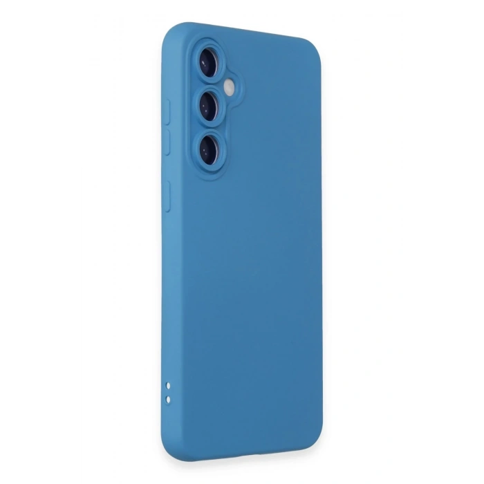 Newface Samsung Galaxy S23 FE Kılıf Nano içi Kadife Silikon - Mavi