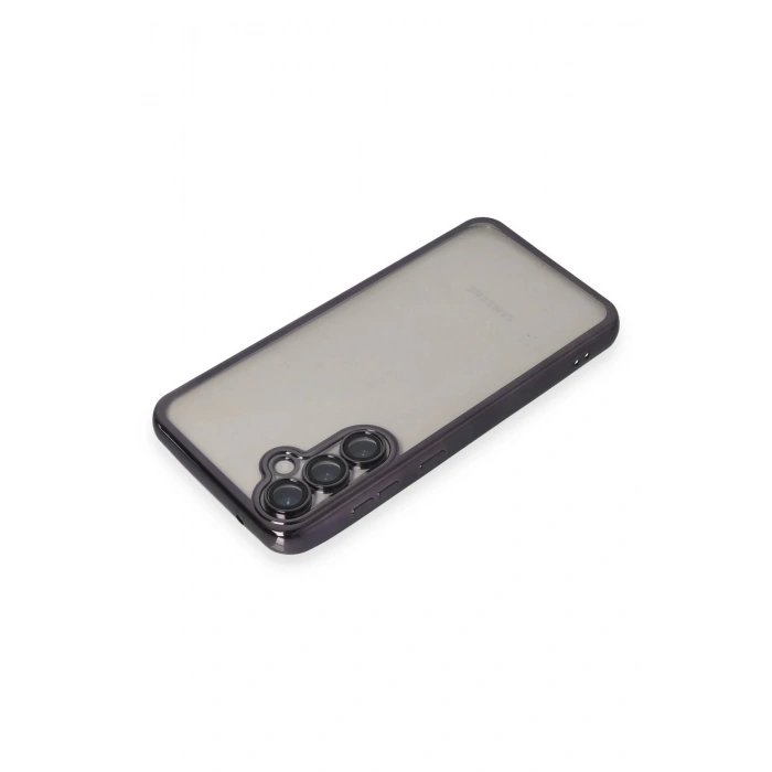 Newface Samsung Galaxy S23 FE Kılıf Razer Lensli Silikon - Mor