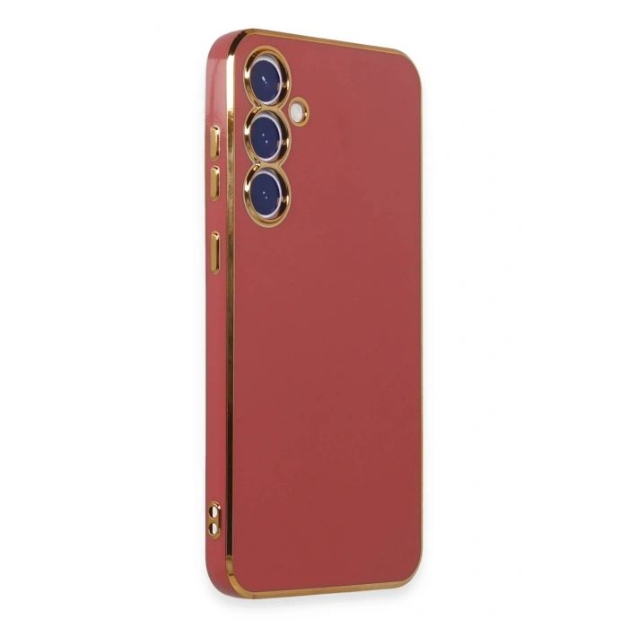 Newface Samsung Galaxy S23 FE Kılıf Volet Silikon - Kırmızı