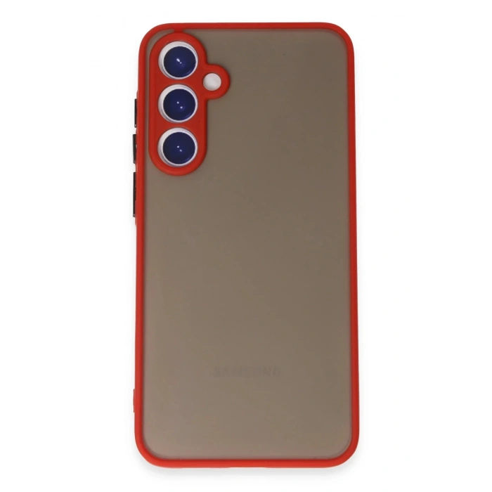 Newface Samsung Galaxy S23 Kılıf Montreal Silikon Kapak - Kırmızı