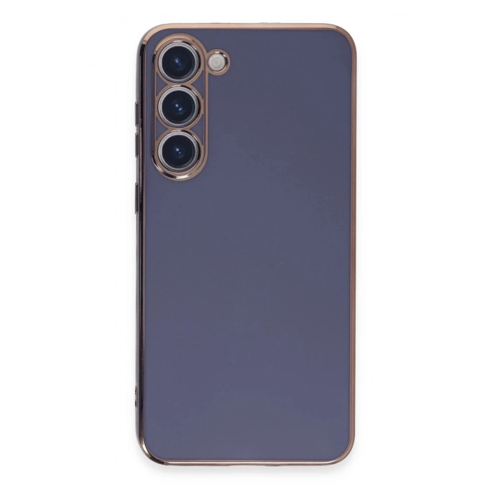 Newface Samsung Galaxy S23 Kılıf Volet Silikon - Mavi