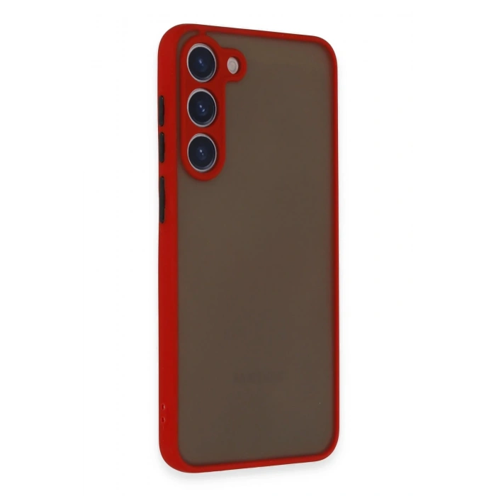 Newface Samsung Galaxy S23 Plus Kılıf Montreal Silikon Kapak - Kırmızı