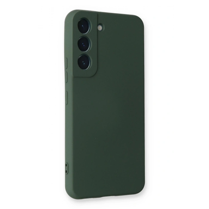 Newface Samsung Galaxy S23 Plus Kılıf Nano içi Kadife Silikon - Koyu Yeşil