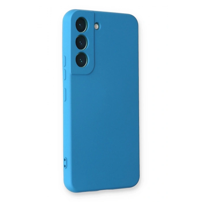 Newface Samsung Galaxy S23 Plus Kılıf Nano içi Kadife Silikon - Mavi