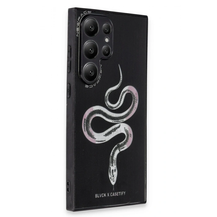 Newface Samsung Galaxy S23 Ultra Kılıf Mirror Desenli Kapak - Mirror - 13