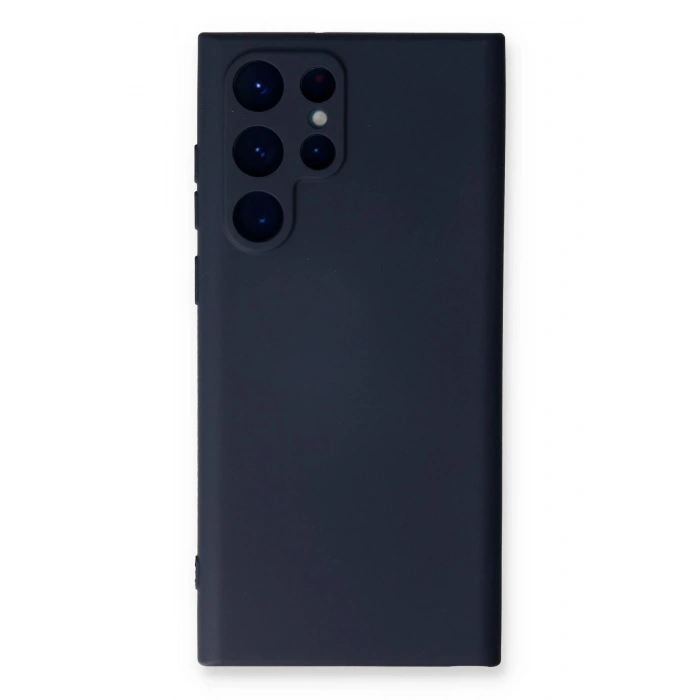 Newface Samsung Galaxy S23 Ultra Kılıf Nano içi Kadife Silikon - Lacivert