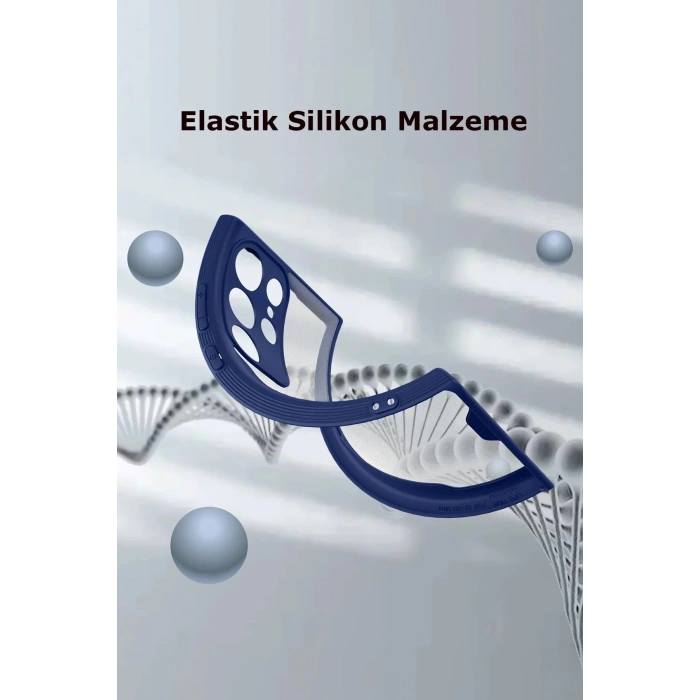 Newface Samsung Galaxy S23 Ultra Kılıf Platin Silikon - Kırmızı