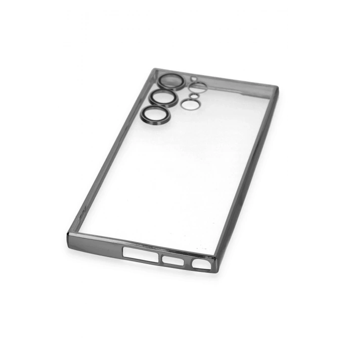 Newface Samsung Galaxy S23 Ultra Kılıf Razer Lensli Silikon - Siyah