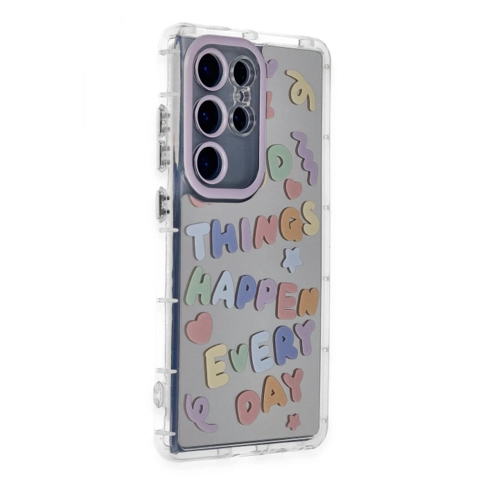 Newface Samsung Galaxy S23 Ultra Kılıf Reflexion Desenli Kapak - Desen 7