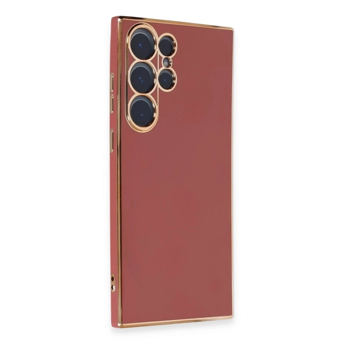 Newface Samsung Galaxy S23 Ultra Kılıf Volet Silikon - Kırmızı