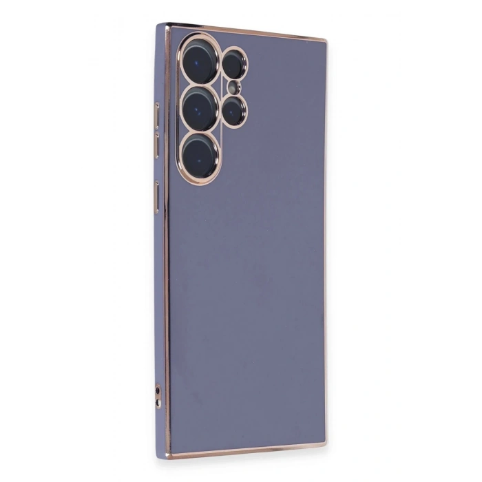 Newface Samsung Galaxy S23 Ultra Kılıf Volet Silikon - Mavi
