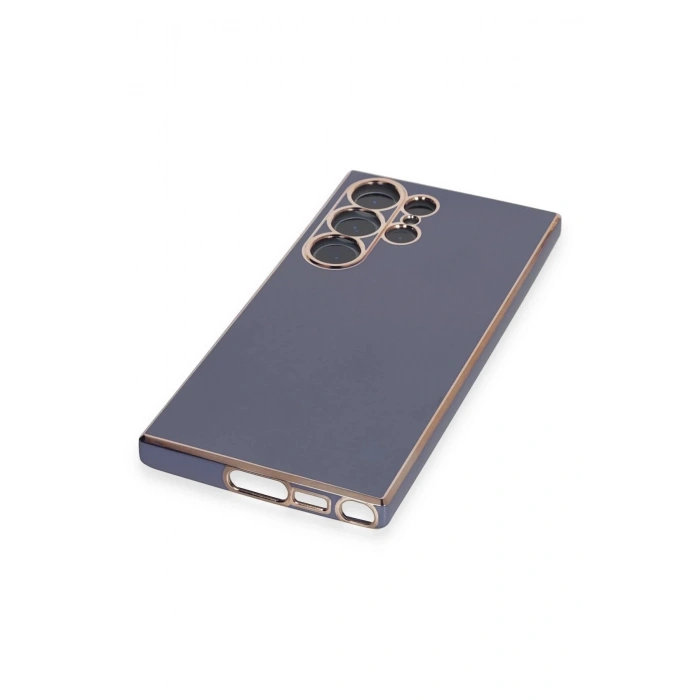 Newface Samsung Galaxy S23 Ultra Kılıf Volet Silikon - Mavi