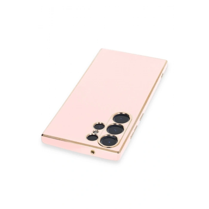 Newface Samsung Galaxy S23 Ultra Kılıf Volet Silikon - Pembe