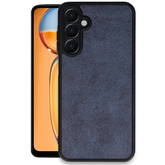 Newface Samsung Galaxy S24 FE Kılıf Aras Deri Kapak - Lacivert