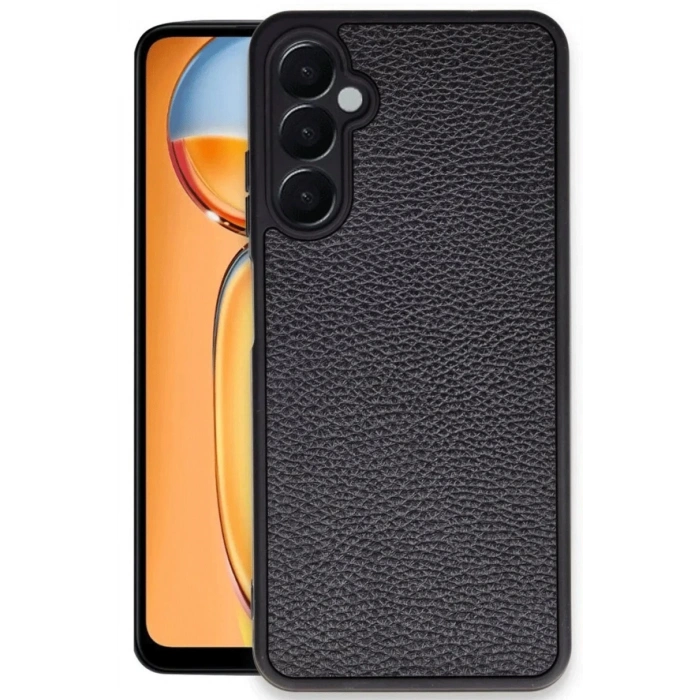 Newface Samsung Galaxy S24 FE Kılıf Aras Deri Kapak - Siyah