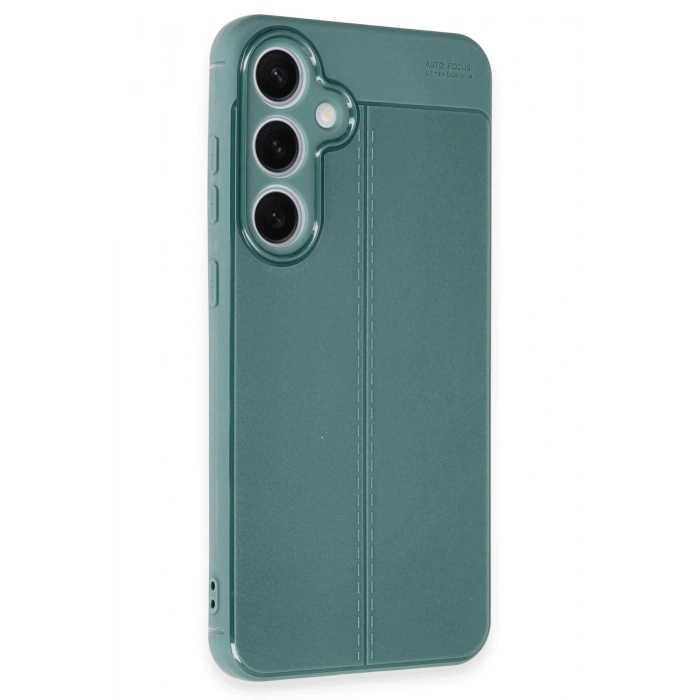 Newface Samsung Galaxy S24 FE Kılıf Auto Focus Kapak - Koyu Yeşil