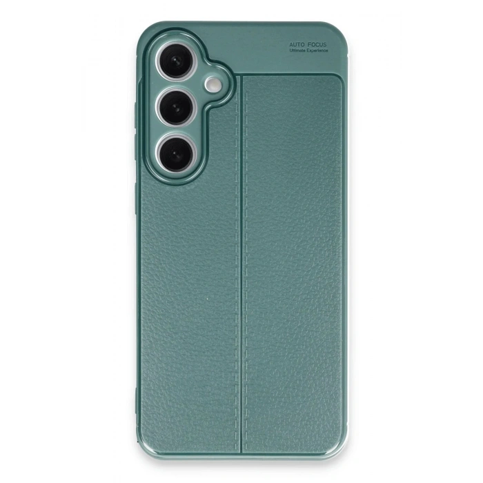 Newface Samsung Galaxy S24 FE Kılıf Auto Focus Kapak - Koyu Yeşil