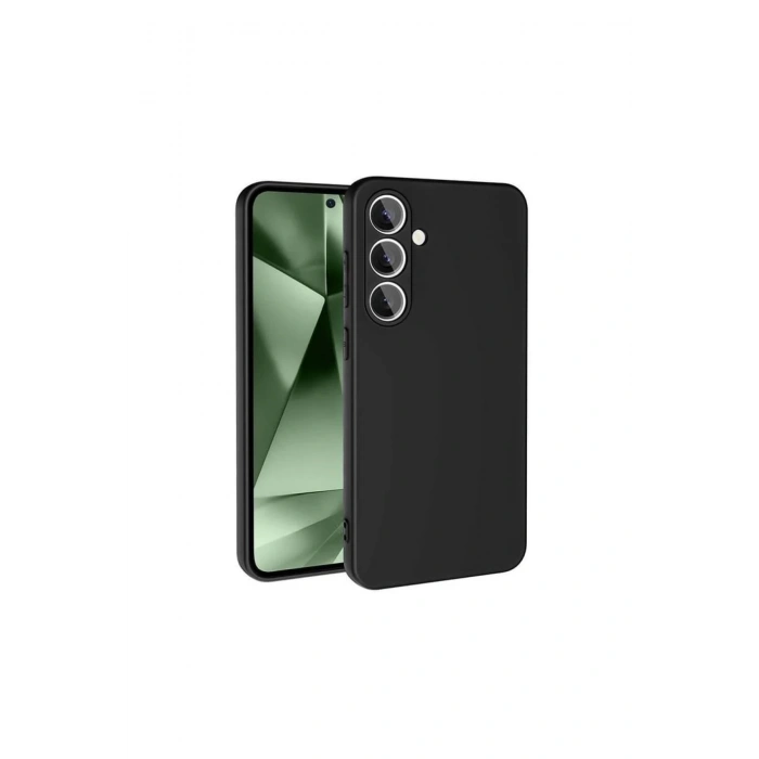 Newface Samsung Galaxy S24 FE Kılıf Nano içi Kadife Silikon - Siyah