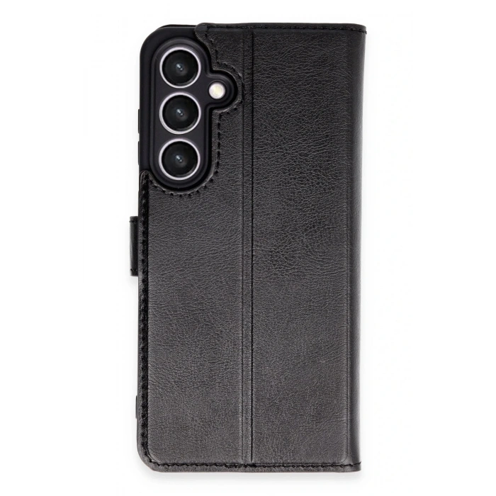 Newface Samsung Galaxy S24 FE Kılıf Trend S Plus Kapaklı Kılıf - Siyah