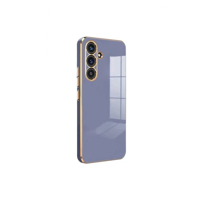 Newface Samsung Galaxy S24 FE Kılıf Volet Silikon - Mavi