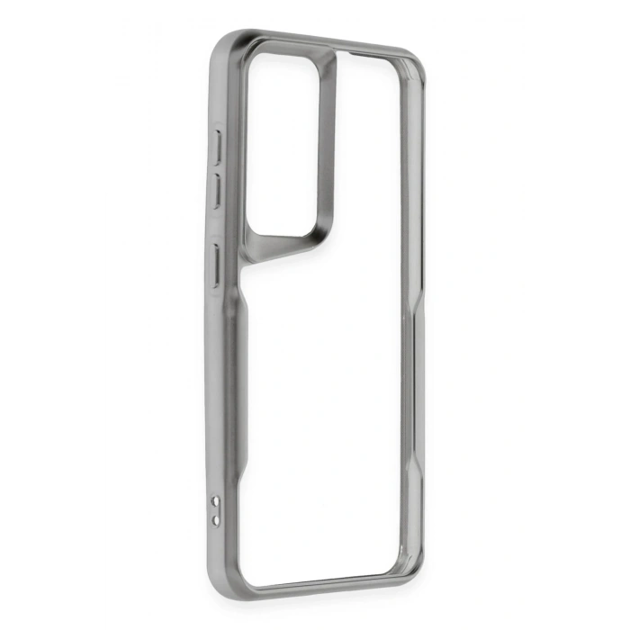 Newface Samsung Galaxy S24 Kılıf Boyi Silikon Kapak - Gümüş