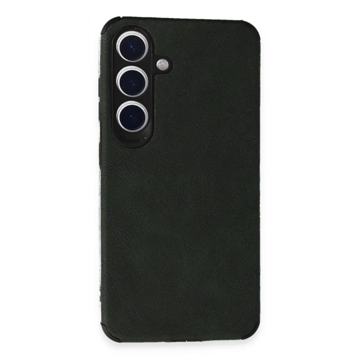 Newface Samsung Galaxy S24 Kılıf Loop Deri Silikon - Yeşil