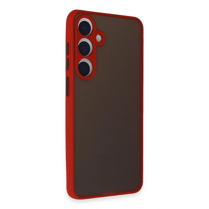 Newface Samsung Galaxy S24 Kılıf Montreal Silikon Kapak - Kırmızı