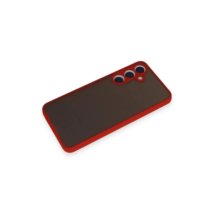 Newface Samsung Galaxy S24 Kılıf Montreal Silikon Kapak - Kırmızı