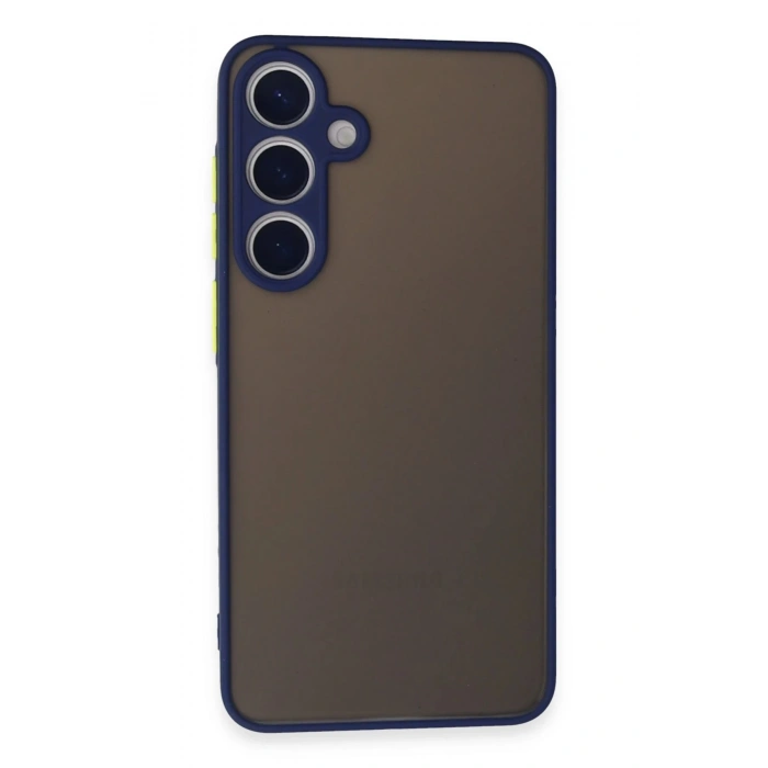 Newface Samsung Galaxy S24 Kılıf Montreal Silikon Kapak - Lacivert