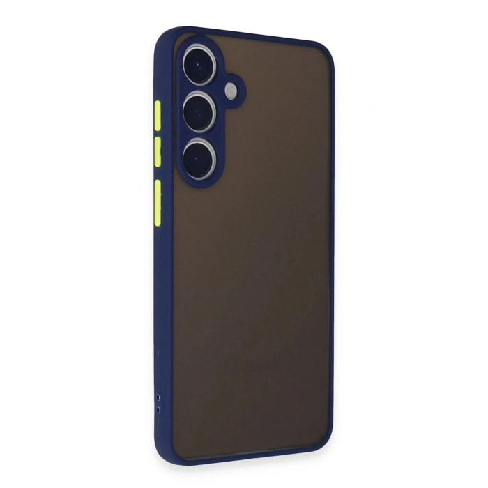 Newface Samsung Galaxy S24 Kılıf Montreal Silikon Kapak - Lacivert