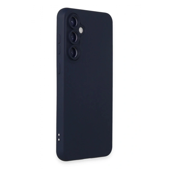 Newface Samsung Galaxy S24 Kılıf Nano içi Kadife Silikon - Lacivert