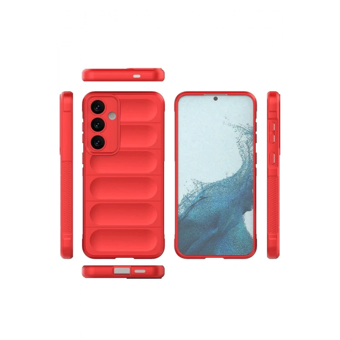 Newface Samsung Galaxy S24 Kılıf Optimum Silikon - Kırmızı