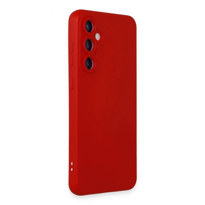 Newface Samsung Galaxy S24 Plus Kılıf Nano içi Kadife Silikon - Kırmızı