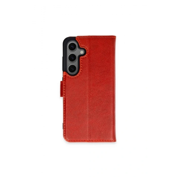 Newface Samsung Galaxy S24 Plus Kılıf Trend S Plus Kapaklı Kılıf - Kırmızı