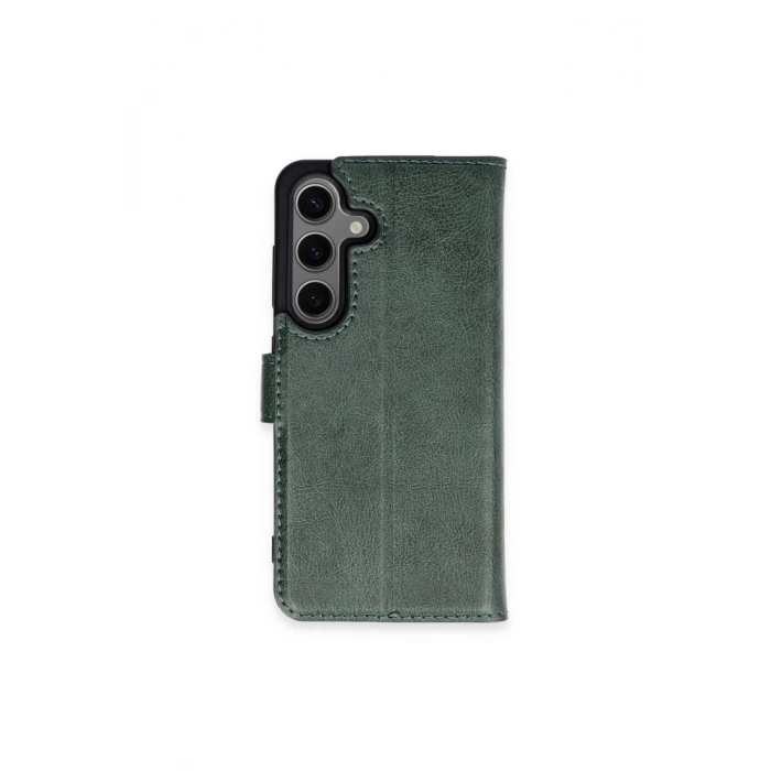 Newface Samsung Galaxy S24 Plus Kılıf Trend S Plus Kapaklı Kılıf - Yeşil