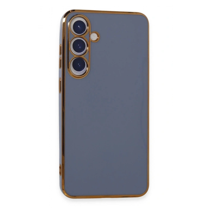 Newface Samsung Galaxy S24 Plus Kılıf Volet Silikon - Mavi