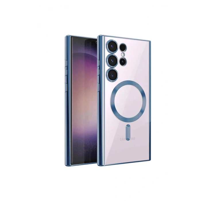 Newface Samsung Galaxy S24 Ultra Kılıf Kross Magneticsafe Kapak - Sierra Blue